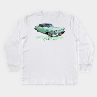 1957 Cadillac Eldorado Seville Coupe Kids Long Sleeve T-Shirt